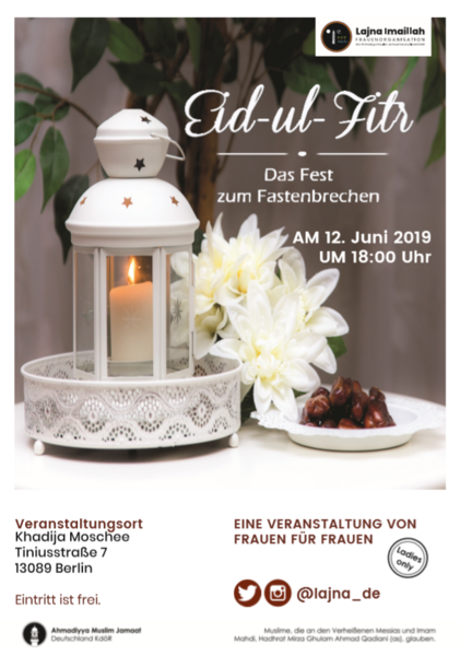 Das Fest nach dem Fastenmonat Ramadhan:  Eid-ul-Fitr (Zuckerfest) von Frauen für Frauen