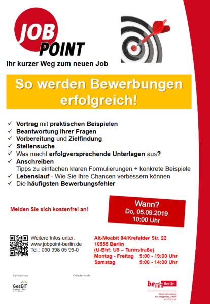 Infoveranstaltung: So werden Bewerbungen erfolgreich!