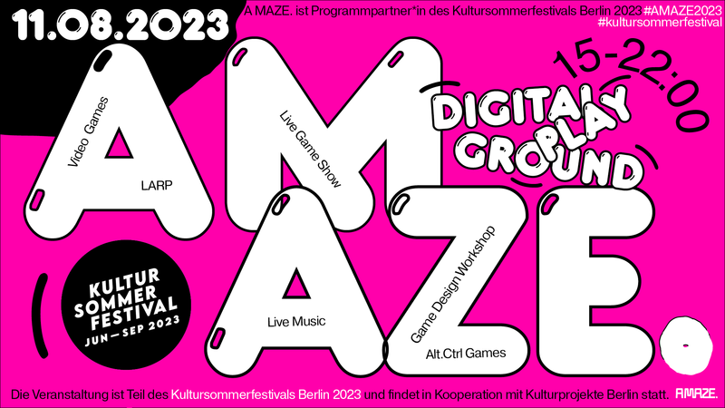 A Maze. Digital PlayGround beim Kultursommerfestival 2023
