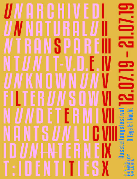 Ausstellungsfestival "unselect"