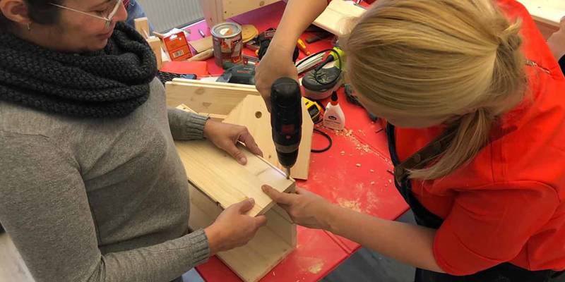 Holzbearbeitung mit Anna-Liisa 