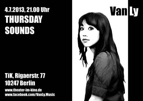 THURSDAY SOUNDS-Concert mit: Van Ly  (Singer/Songwriter)