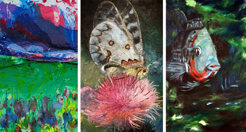 Vernissage: "Den Farben eine Form geben" – Ausstellung Künstlerinnengruppe blutorangen
