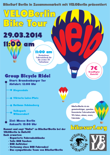 Fahrradtour zum VELOBerlin (Fahrradschau)