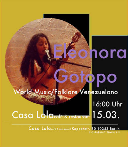 LIVE Musik - Eleonora Gotopos in Casa Lola 