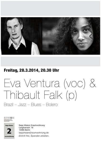 Eva Ventura (voc) & Thibault Falk (p) - Brazil - Jazz - Blues - Bolero