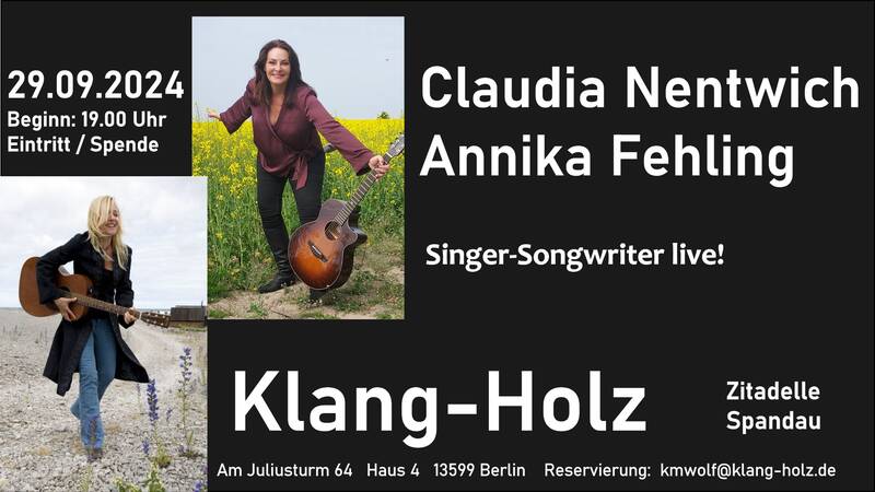 Songs ohne Boot - Singer/Songwriter live!  feat. Annika Fehling 