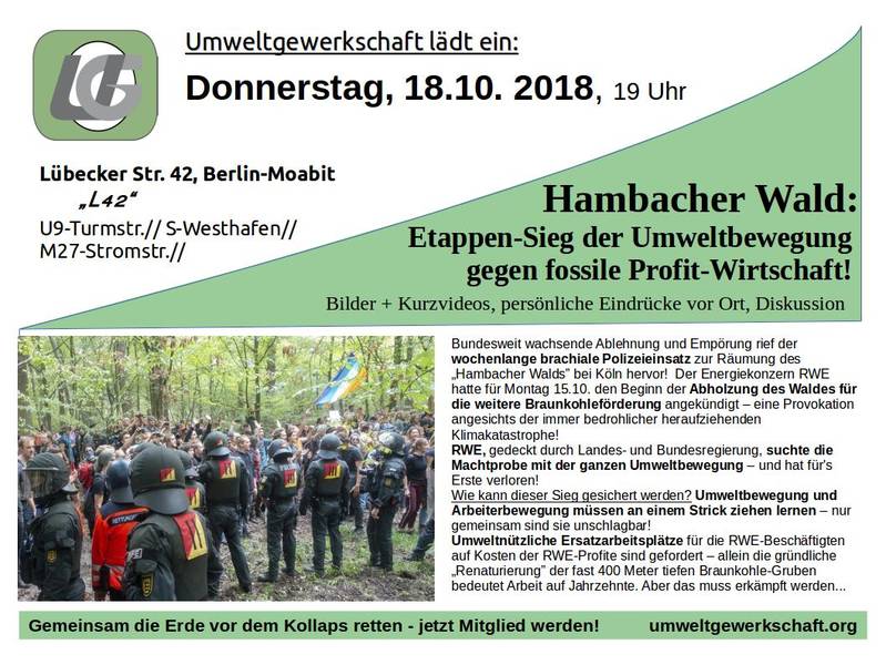 Hambacher Wald - Etappensieg der Umweltbewegung