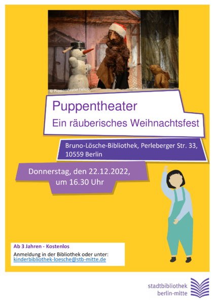 Puppentheater: ein räuberisches Weihnachtsfest 