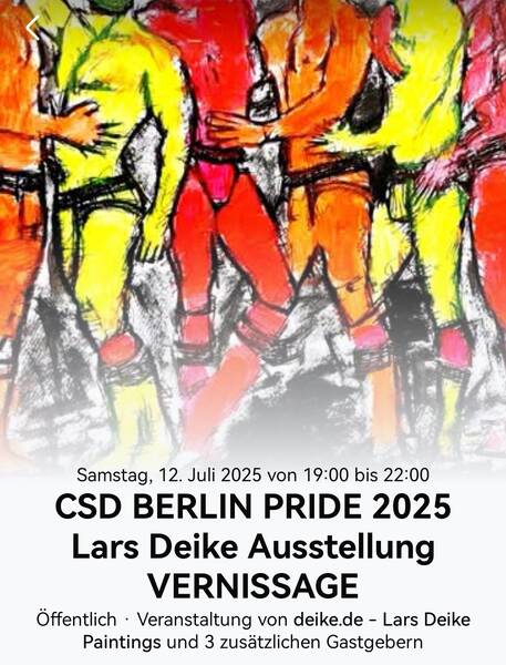 Vernissage Kunstausstellung CSD Berlin Lars Deike and Friends