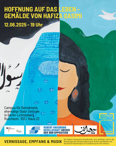 Vernissage: Hoffnung auf das Leben – Gemälde von Hafiza Qasimi