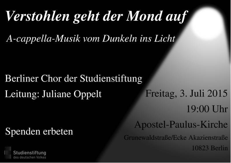A-Capella-Konzert "Verstohlen geht der Mond auf"