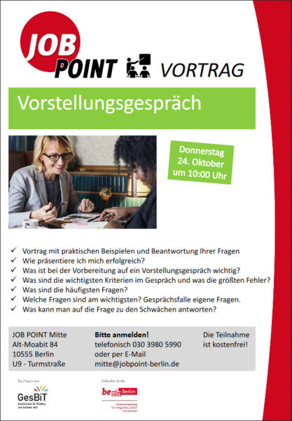 Vorstellungsgespräch - Sich erfolgreich präsentieren!
