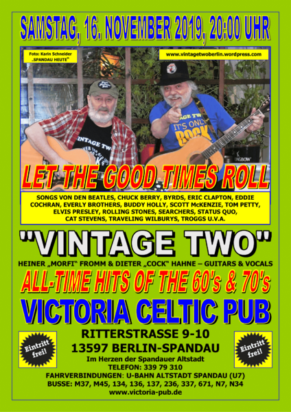 Let the good times roll mit "Vintage Two" - All-Time Hits of the 60's & 70's