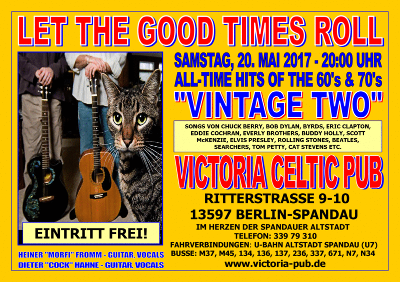 All-Time Hits of the 60's & 70's mit "Vintage Two" im "Victoria Celtic Pub" 