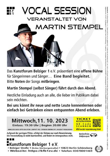 Vocal Session hosted by Martin Stempel im Kunstforum Belziger 1 e.V.