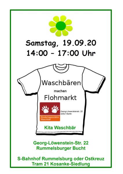 Waschbären machen Flohmarkt