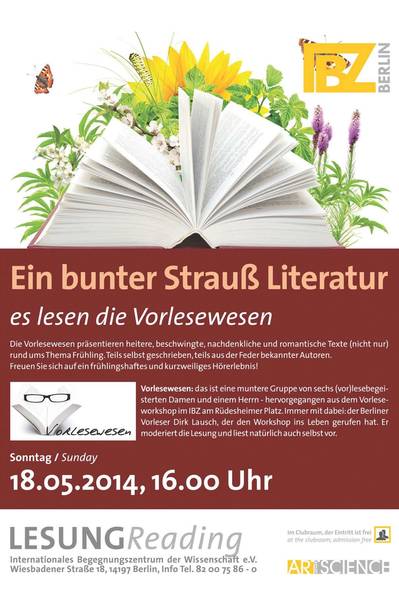 Ein bunter Strauß Literatur ...! Es lesen die Vorlesewesen