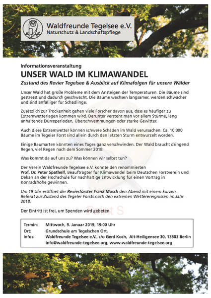 Unser Wald im Klimawandel