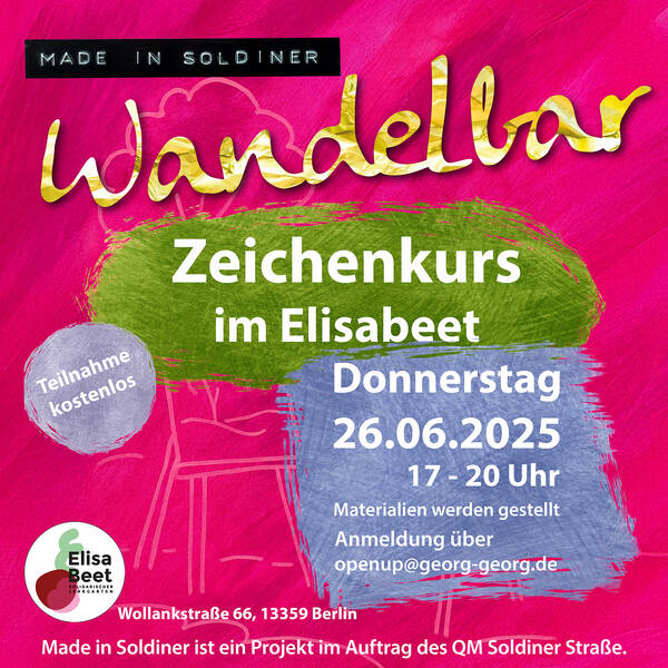 Zeichenkurs im Gemeinschaftsgarten Elisabeet