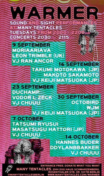 Warmer Koncert series Improvisiert musik und VJ
