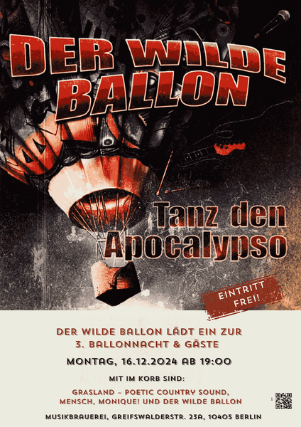Der Wilde Ballon lädt ein zur 3. Ballonnacht & Gäste