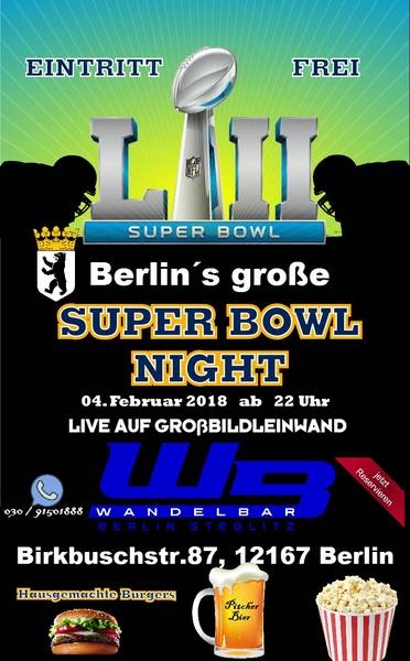 Berlin´s große Super Bowl Night