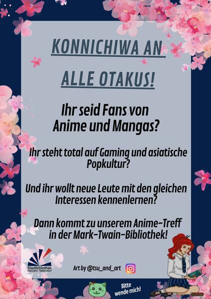 Konnichiwa! Anime-Treff in der Bibliothek
