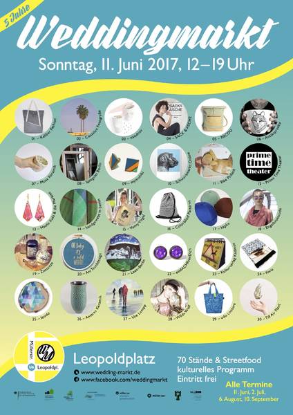 Weddingmarkt: Kunst- und Designmarkt auf Leopoldplatz