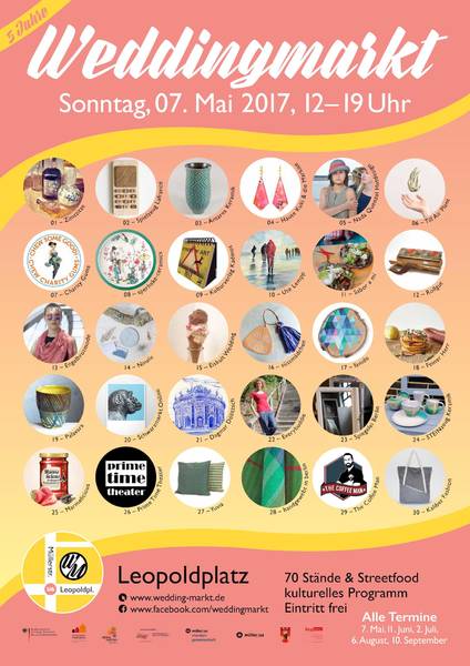 5 Jahre Weddingmarkt: Kunst- & Desingmarkt aufm Leopoldplatz