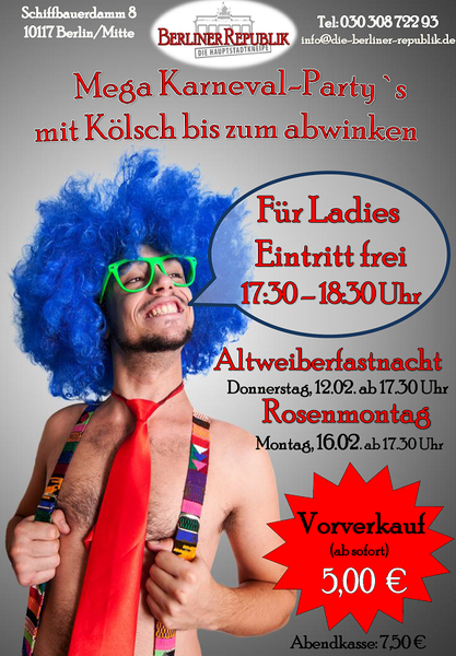 Karnevalpartys in der Berliner Republik