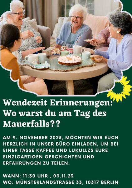 Wendezeit Erinnerungen: Wo warst du am Tag des Mauerfalls?