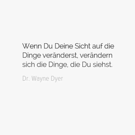 Ändere die Sicht auf die Dinge ( Bigpicture - Coaching)
