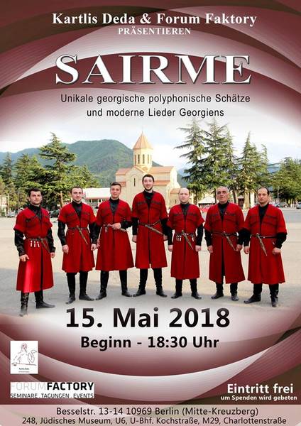  Georgischer begeisternder Männer-Chorgesang in Kreuzberg