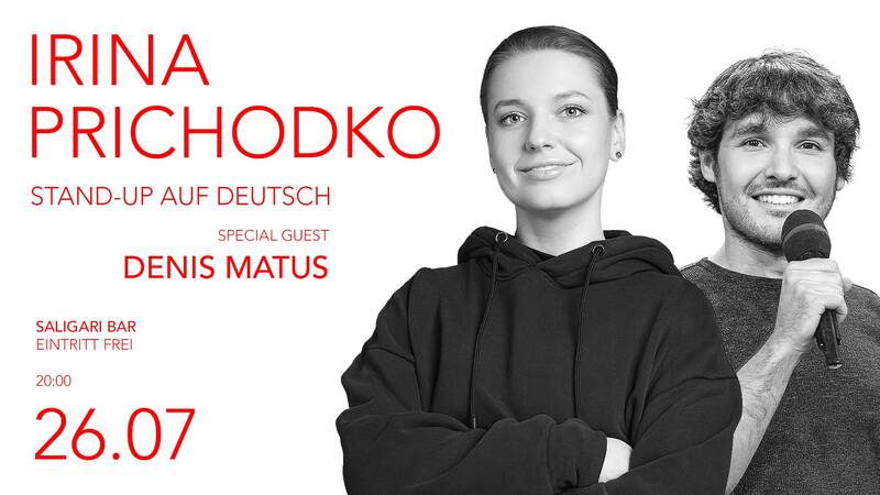 Stand-up Comedy auf Deutsch: Irina Prichodko und Denis Matus - in der SaliGari Bar - Eintritt frei