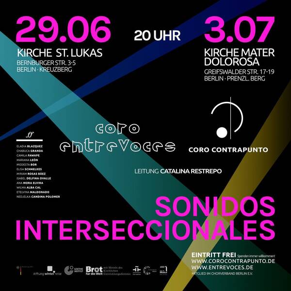 Chor Konzert „Sonidos Interseccionales / Intersektionale Klänge“ 