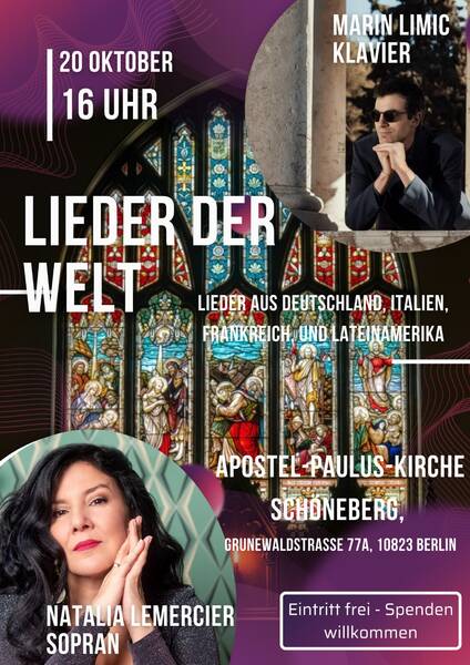 Soprano and piano concert - Natalia Lemercier and Marin Limić