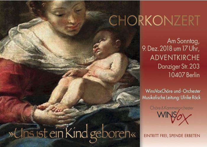 Weihnachtskonzert der Winsvox-Chöre