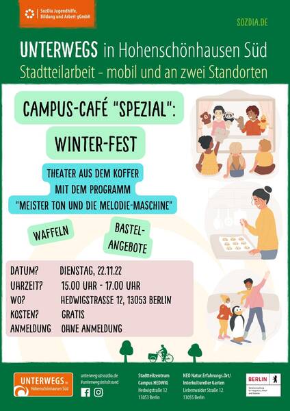 Winterfest im Stadtteilzentrum Hedwig (mit Theater aus dem Koffer)