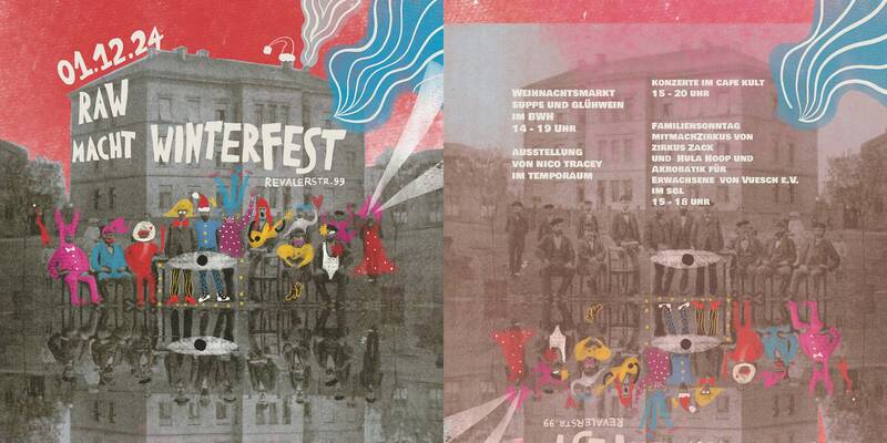 "RAW macht Winterfest!" Kunstweihnachtsmarkt, Konzerte, Zirkus und Ausstellung