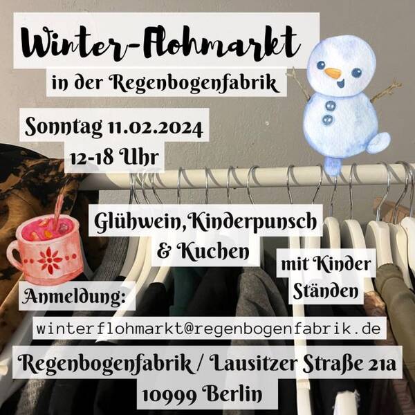 "Winter-Flohmarkt" - in der Regenbogenfabrik