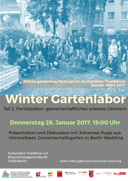 Vortrag und Gesprächsrunde:  “Partizipation: gemeinschaftliches urbanes Gärtnern” 