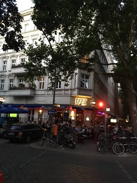 England - Spain Uefa Nations League on big screen in Kreuzberg, Berlin