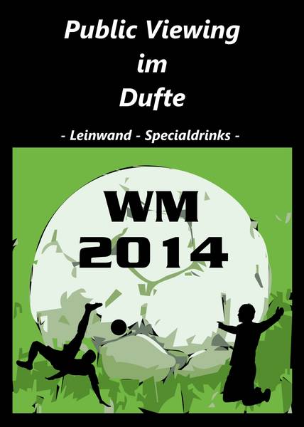 WM mit Leinwand und Musik im Dufte