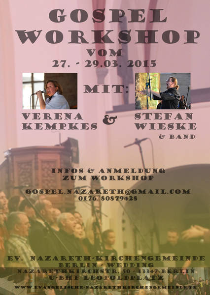 Gospelworkshop mit Verena Kempkes & Stefan Wieske