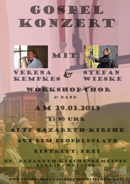 Gospel Konzert mit Verena Kempkes, Stefan Wieske & Workshopchor 