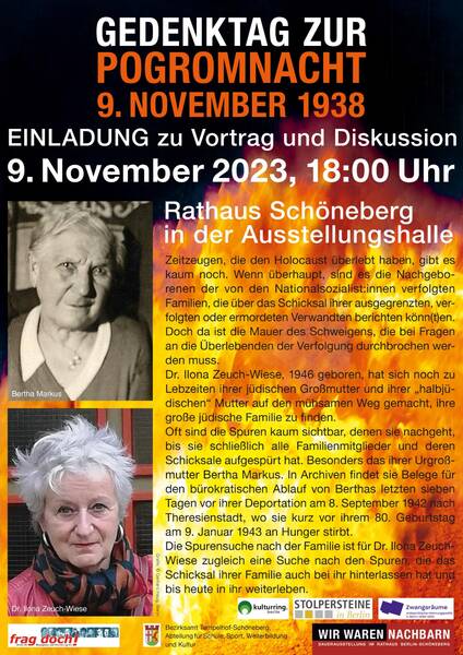 Wie ich meine jüdische Familie fand: Vortrag und Diskussion mit Dr. Ilona Zeuch-Wiese