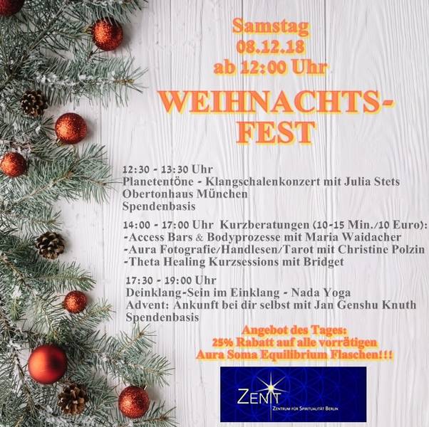 Weihnachtsfest / Bazar in der Zenit Buchhandlung