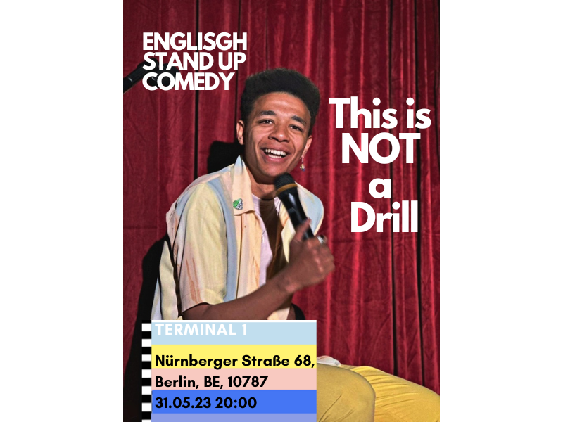 Wednesday ENGLISH stand up comedy This is NOT a drill