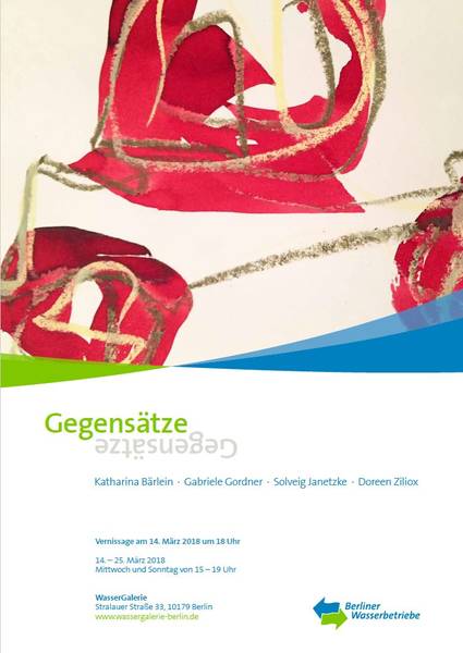Eröffnung der Ausstellung Gegensätze in der WasserGalerie